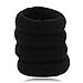 Thick Seamless Durable Long-Lasting Elastic Hair Ties by Acorn Days, Pack of 4, Thick Black