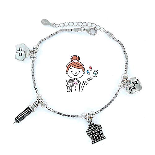 Eres lo mas mujer You are The Most Woman Nurse Bracelet Silver Jewellery