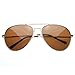zeroUV Polarized Classic Metal Aviator Sunglasses (Gold)