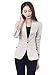 Aro Lora Women's Long Sleeve Solid Slim Casual Suit Jacket Blazer Coat US 8-10 Beige
