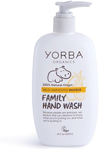 Yorba Organics Family Hand Wash with Wild-Harvested Baobab, 10 Fluid Ounce by Yorba Organics