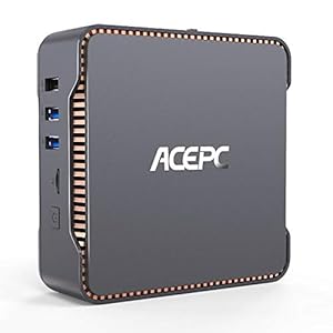 ACEPC Mini PC, Intel Celeron J4125 Processor 8GB DDR4 / 256GB ROM Windows 10 Pro Mini Computer, Triple Screen Support/4K…