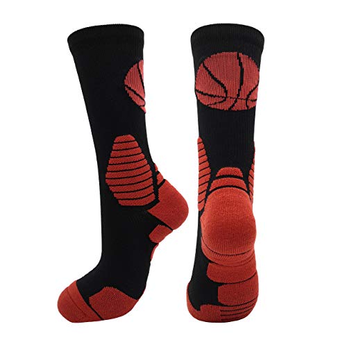 2 Pairs PK Elite Basketball Socks for Men/Women/Teen Boy & Girl Athletic Crew Sport Socks