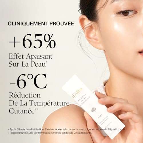 d'Alba Paquet de Couchage Végétalien à la Truffe Blanche Italienne, Masque Visage de Nuit Non Lavable, Portable, Type de Gel, Rétention d'Hydratation, Adapté aux Peaux Sensibles, Soin de Peau Coréen