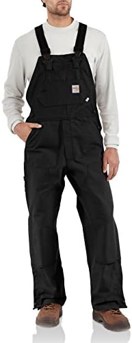 Amazon.com: Carhartt Men's Firm Duck Bib Overall, Black, W30 x L30