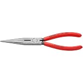 KNIPEX Long Nose Pliers w/Cut | 8" Long Nose Pliers with Cutter | Vanadium Steel, Precision &amp; Durability