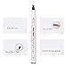 Eyebrow Tattoo Pen,Microblading Eyebrow Pen Microblade Eyebrow Pencil Waterproof & Smudge-Proof With Four Micro-Fork Tips Applicator for Daily Natural Eye Makeup (02# Auburn/Soft Brown)
