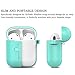 AirPods Case 8 in 1 Airpods Kits Protective Silicone Cover for Apple Airpods Charging Case with Airpods Ear Hook Airpods Staps/Airpods Clips/Skin/Tips/Grips (Turquoise/White) by Original Accessoriesthumb 3