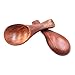 8Pcs Small Wooden Salt Spoon Solid Wood Condiments Spoon Handmade Honey Teaspoon Seasoning Sugar Coffee Tea Jam Mustard Ice Cream Milk (Brown)