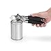 WHX Stainless Steel Manual Camping Can Opener Bottle Opener Easy to Use with Ergonomic Good Grips Rubber Handle