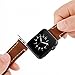 Apple Watch Band, 42mm iWatch Strap Premium Vintage Crazy Horse Genuine Leather Replacement Watchband with Stainless Metal Clasp for All Apple Watch Sport Edition - Brown