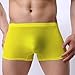YuKaiChen Mens Underwear Trunk Silk Boxer Briefs Short Leg 4-Pack XXL/US L