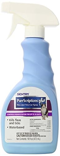 SENTRY PurrScriptions Plus Flea and Tick Spray for Cats, 16 oz in
