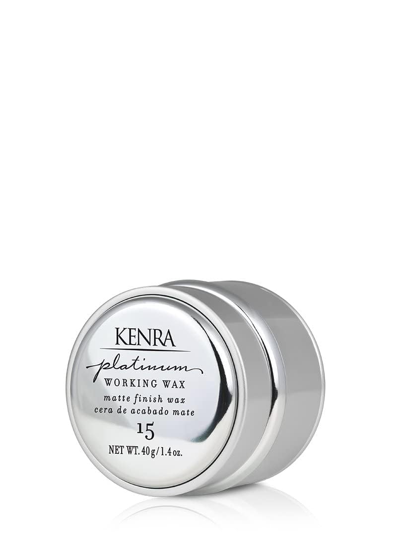 Photo 1 of Kenra Professional Platinum Working Wax 15 | Matte Finish Styler | Provides Medium, Flexible Hold | Non-Greasy | Crème-Based Formula To Texturize & Mold Styles | All Hair Types | 1.4 fl. Oz