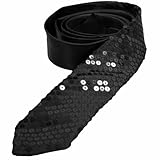 Luxury Divas Sequin Thin Unisex Neck Tie