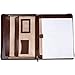 Alpine Swiss Genuine Leather Writing Pad Portfolio Business Case for Left & Right Handed Use with Tablet Sleeve Oak Wood Brown
