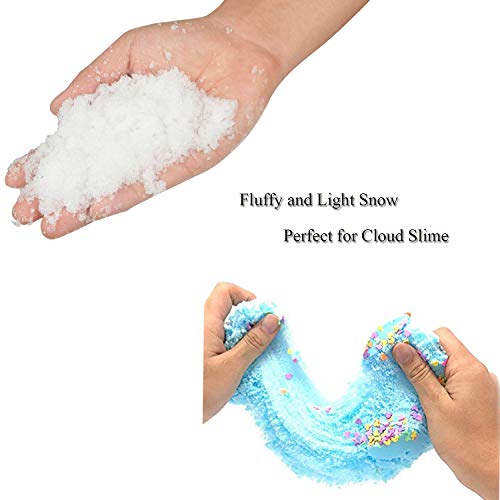 Instant Snow Fake Snow Powder for Slime Makes 5 Gallons Premium Fake