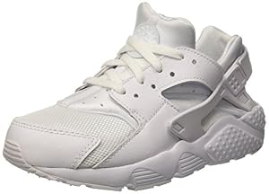 Image of Nike Huarache Run Running Boy's Shoes Size 11 White/Pure Platinum