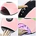 UV LED Nail Lamp for Gel - 72W LED Nail Dryer with AUTO Sensor & 4 Timer, UV Gel Curing Lamp for Polish Nails and Toe Nail Curing Light, for Salon & Home, Pink