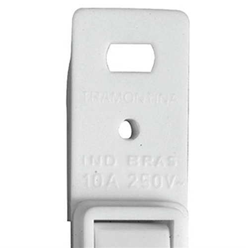 Monobloco Interruptor Simples Lux 10A 250V Branco - 57114001 - TRAMONTINA - Monobloco Interruptor Simples Lux 10A 250V Branco - 57114001 - TRAMONTINA