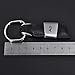 aikeec Metal Leather Car Ring Keychain Keyfob for Audi A3 A4 A5 A6 A7 Q3 Q5 Q7 TT