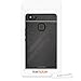 kwmobile Premium hard case for Huawei P9 Lite with reinforced back of brushed aluminium in black