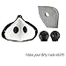 CFORWARD Dustproof Mask Activated Carbon Filtration Exhaust Gas Anti Pollen Allergy PM2.5 Face Mask for Running Cycling and Other Outdoor Activities (Filter and Valve)