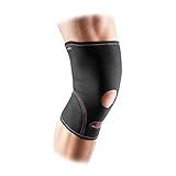 McDavid 402 Knee Supp Open/Pat (Black/Scarlet, Small)