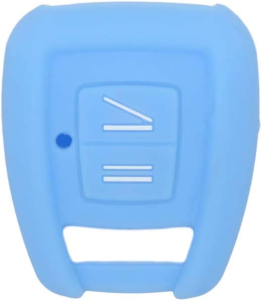 BROVACS Silicone Cover Protector Case Holder Skin Jacket Compatible with OPEL VAUXHALL 2 Button Remote Key Fob CV4623 Light Blue