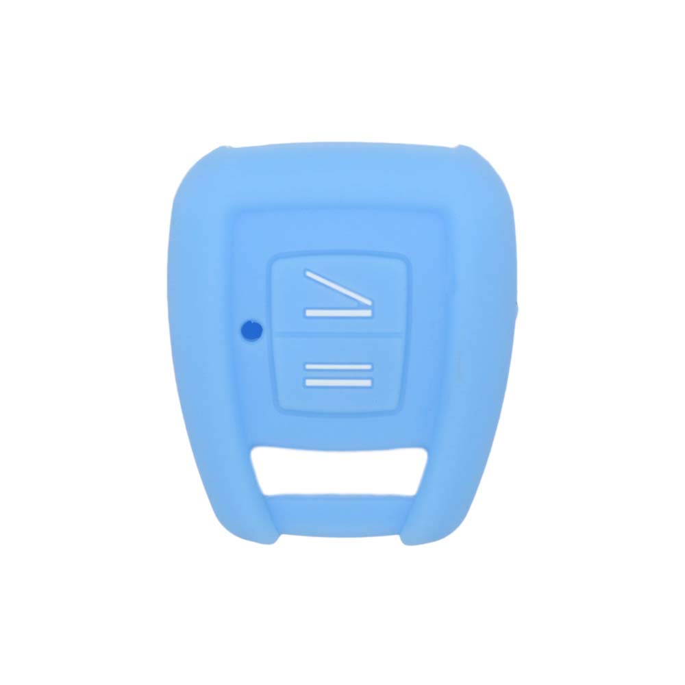 BROVACS Silicone Cover Protector Case Holder Skin Jacket Compatible with OPEL VAUXHALL 2 Button Remote Key Fob CV4623 Light Blue