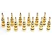 WGGE WG-3334 24k Gold Plated Banana Plugs or Connectors (Open Screw Type) (6 Pairs (12 Plugs))