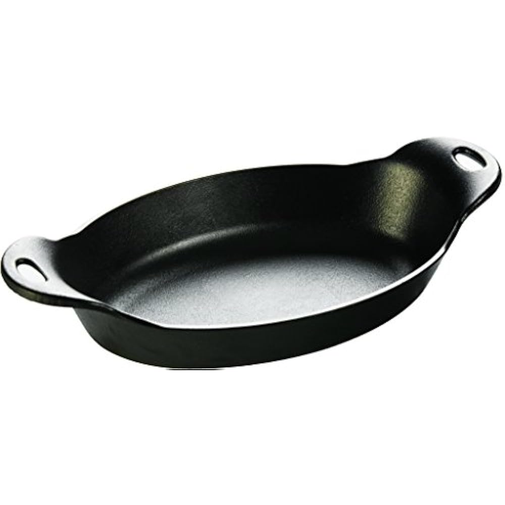 Serving Bowls Tableware Cast Iron Oval PreSeasoned Dish 36 Ounces