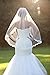 Bridal Veils,White Ivory 1T Wedding Accessories with Lace Edge 86CM