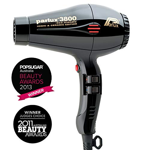 Parlux PAR4014 Professional 3800 Ionic and Ceramic Hair Dryer, Black, 2100 Watt