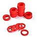 Litorange 50 PCS Leak Preventing Silicone (Better Than Rubber) Showerhead Gasket Washer, Red, for 1/2