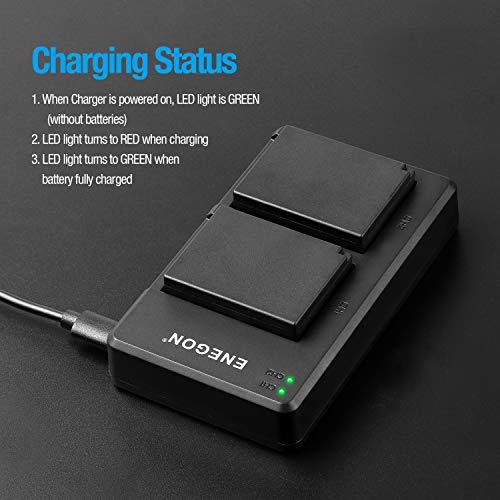 NP-W126S NP-W126 Batterie de Rechange (2 Paquets) et Chargeur Double USB pour Fujifilm NP-W126S NP-W126 et Fuji FinePix HS30EXR HS35EXR HS50EXR X-A1 X-E3 X-T3 XT-30 X-T100 et Plus de caméras - Image 4