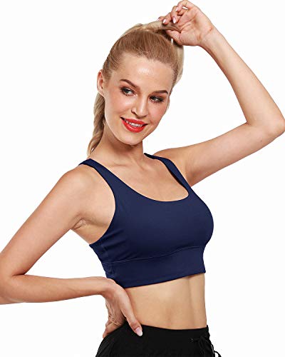 G4Free Gewatteerde Sport Bh Voor Dames Crop Top met Bandjes en Geïntegreerde Bh Hardlooptraining Yoga Bralette - Image 5