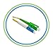 PacSatSales - Fiber Optic Patch Cable - Single Mode - SIMPLEX - OS1-9/125um (5M, SC/APC to LC)