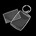OULII Blank Photo Keychain Keyring Rectangle 4x5.6cm / 2.2x1.57 Inches 10pcs