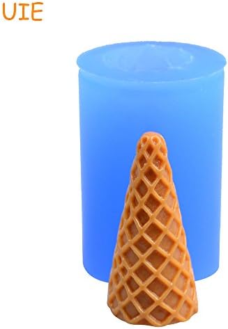Cookie Cutter |Cake Molds|3D Ice Cream Cone Silicone Mold - Fondant Food Safe Candy Polymer Clay Soap Chocolate Molds|By TINI