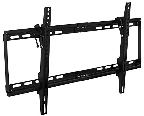 Mount-It! MI-1121M Slim Tilting TV Wall Mount Low Profile Bracket for Sony, Samsung, LG, Vizio, TCL LED/LCD/4K TVs 32-75 inch TVs up to VESA 600 x 400 and 130 lbs Capacity