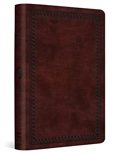 ESV Compact Bible (TruTone, Mahogany, Border Design)