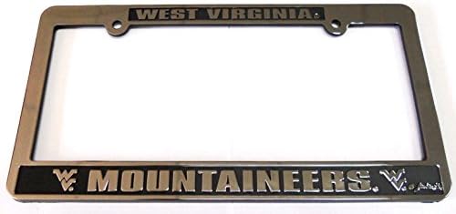 Jenkins Enterprises NCAA Team Logo Silver & Black Auto License Frame