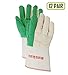 Magid Glove & Safety G299KGT Magid Heater Beater 5 Gauntlet Cuff Hot Mill Gloves, Men's (Fits Large), Green (12 Pairs)