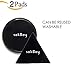 Premium Sticky Gel Pads by sakBay, Sticky Anti-Slip Gel Pads - can Stick to Glass, Mirrors, Whiteboards, Metal, Kitchen Cabinets or Tile, Car GPS and Many More (2 Pads Included in Each Pack)