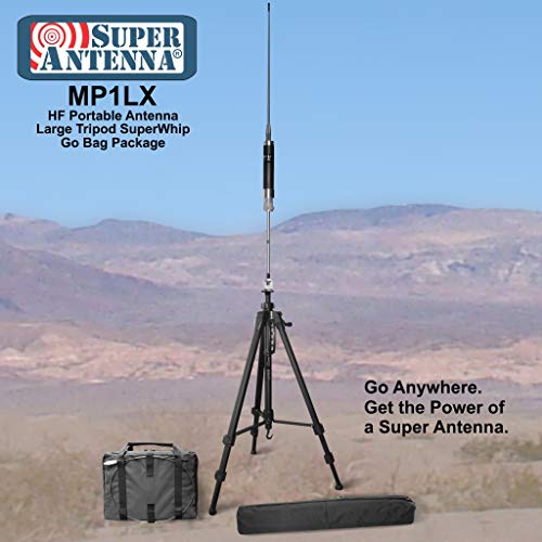 Super Antenna MP1LX Tripod HF Portable All Band Vertical Antenna