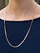 Chain Necklace - 1mm Box Chain 14k Gold Dipped - Add your own pendant 14 16 18 20 24 30
