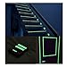 32.8 ft x 1 inch Glow in The Dark Tape - Luminescent Emergency Roll/Luminous Photoluminescent Safety Egress Markers Stairs, Walls, Steps, exit Sign.