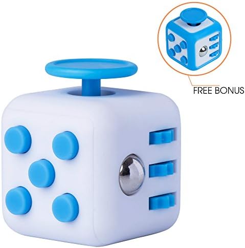 Fidget Cube Prime and Rubber Protective Cover - Relieve Stress, Anxiety, ADD, ADHD, Autism and Boredom for Work, School, Class - Focus Gift Toy for Children and Adults