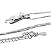 Wicary Cat Necklace S925 Sterling Silver Sweet Cat Pendant Collar Necklace Short Necklace